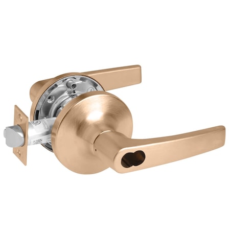 Yale Grade 1 Storeroom/Closet Cylindrical Lock, Monroe Lever, LFIC 6-Pin Less Core, Satin Bronze Finish,  MO5405LN ICLC 612